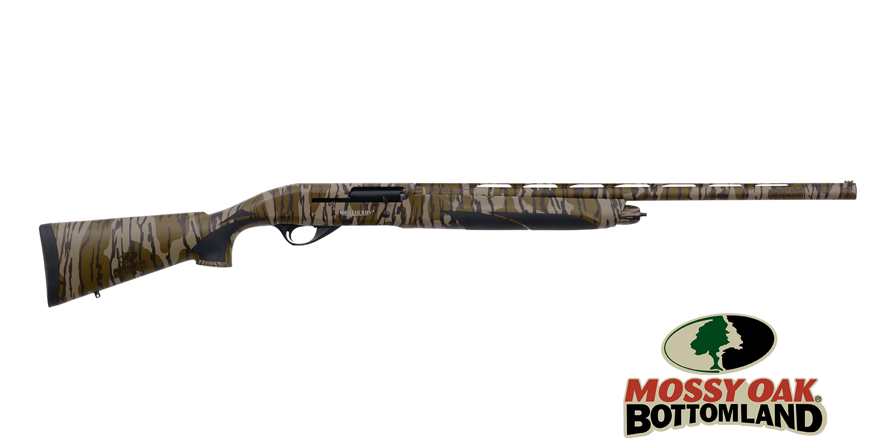 Weatherby Element Waterfowl 12ga 3″ 26″ Barrel Mossy Oak Bottomland Semi-Automatic Shotgun #EBO1226PGM