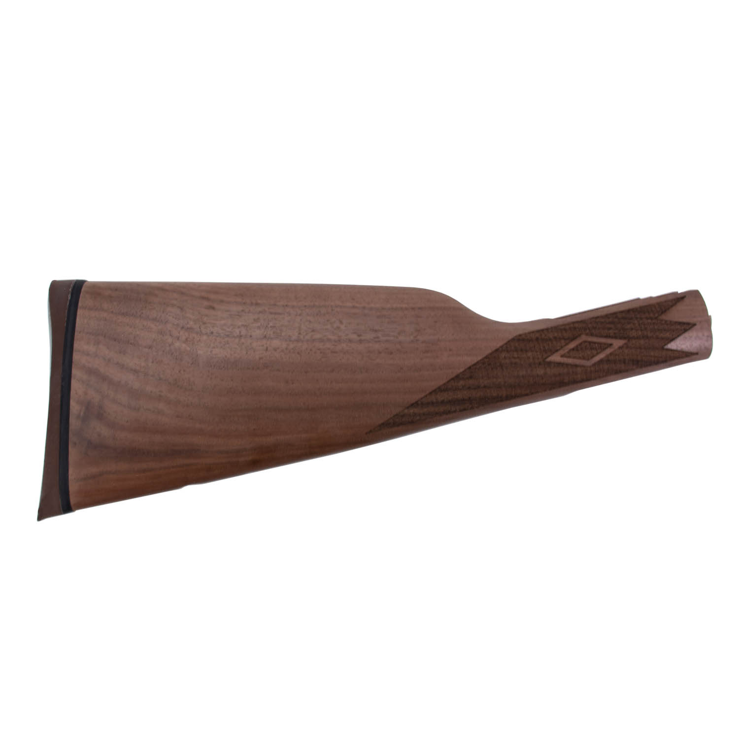 Marlin Straight Grip Checkered Walnut Stock Assembly w/ Brown Pad, Unfinished