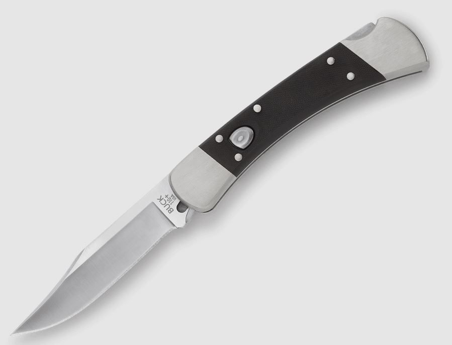 Buck Knives 0110BKSA-B, 110 Auto Elite Knife, MagnaCut steel, clip point blade, G10 with nickel silver bolsters