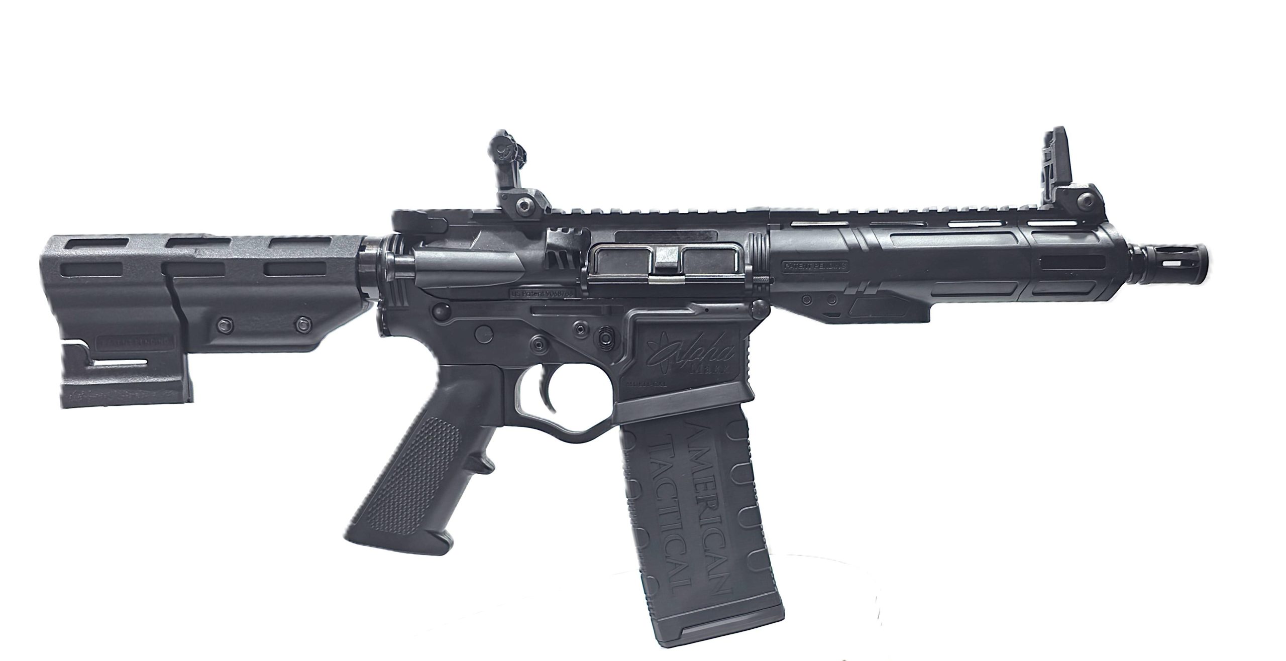American Tactical Alpha Maxx Pistol ATIGAX5567MLTB, 223 Rem, 7.5in, A2 Pistol Grip, 30 Rds