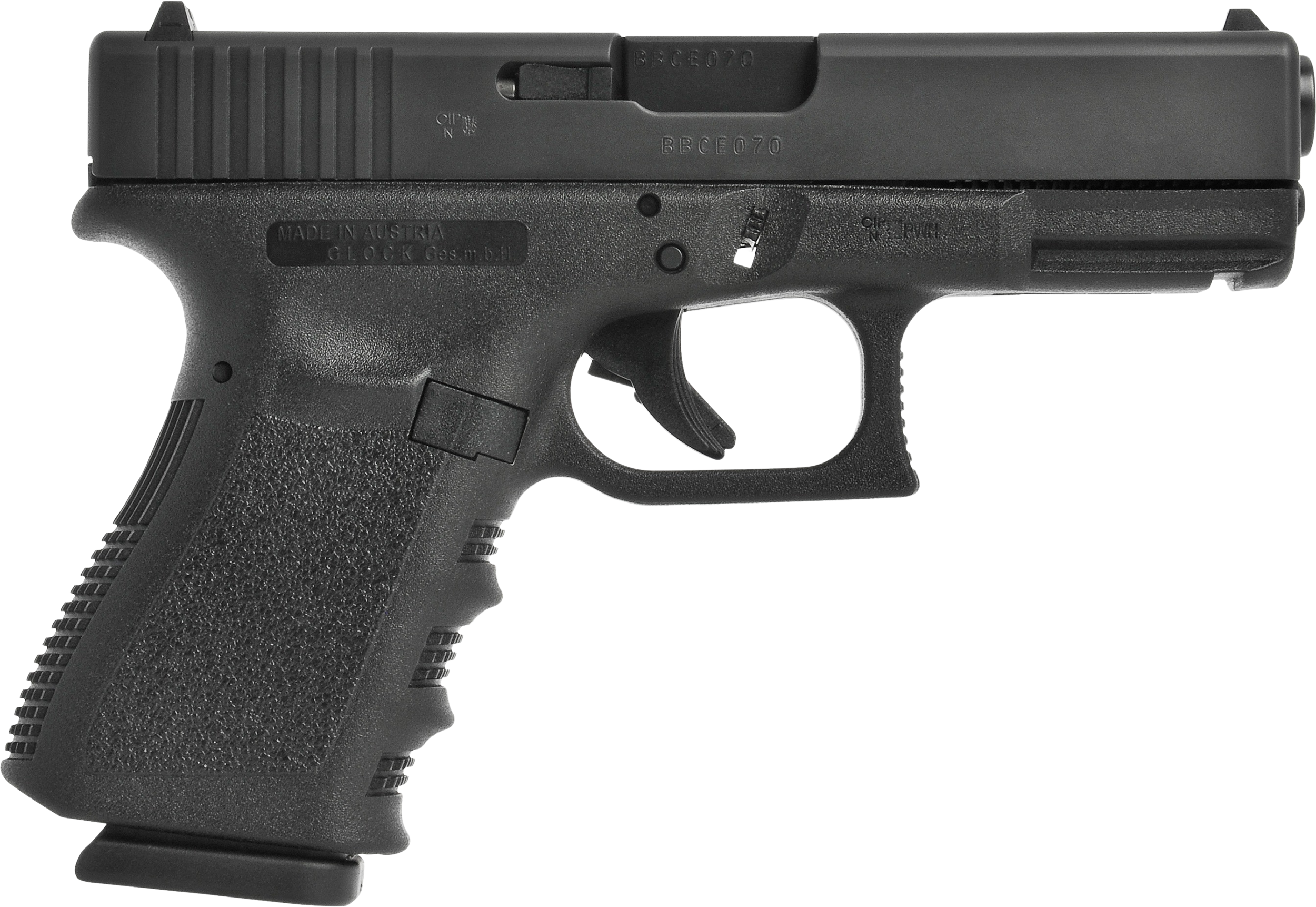 Glock G23 Gen5 Pistol UA235S203, 40 S&W, 4.02in, Interchangeable Backstrap Grips, Black Finish, 13 Rds