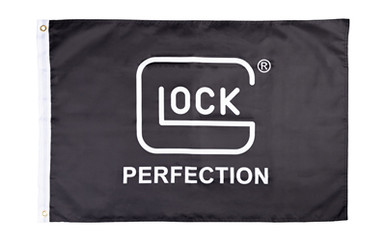 GLOCK Perfection 3'x2' Polyester Banner Flag Black/White - AS4191