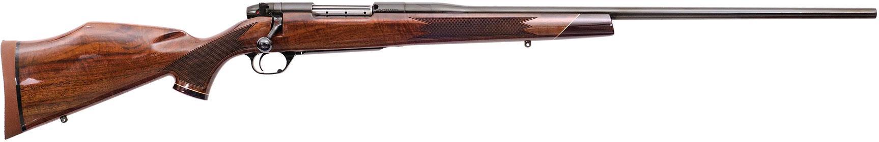 Weatherby Mark V Deluxe Rifle MDX01N25CMR2O, 25 Creedmoor, 22", Gloss AA Walnut Stock, 4 Rds