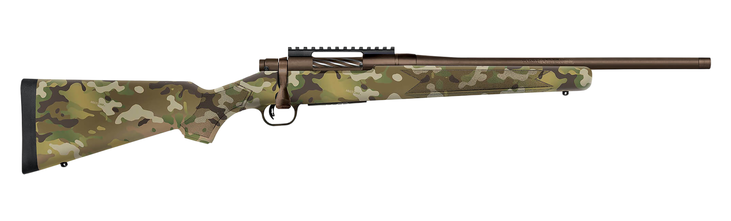 Mossberg Patriot Compact Carbine Rifle 28276, 308 Win, 18", Patriot Brown Cerakote, Multi-Cam Stock, Threaded, 5 Rds
