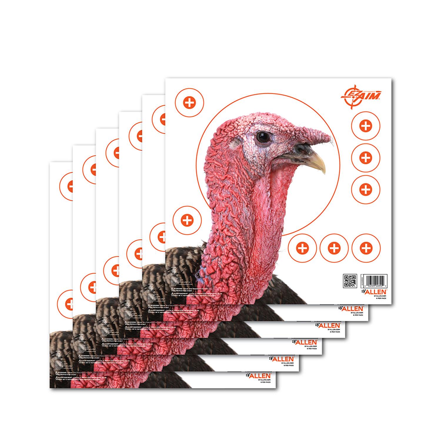 Allen 15322 EZ-Aim Turkey Hanging Paper Target, 6 Pack