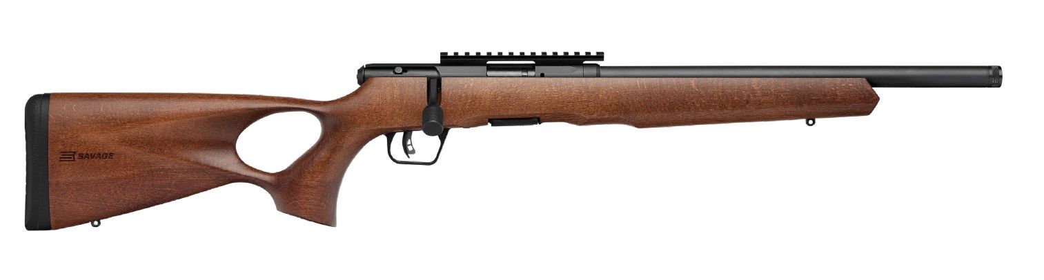 Savage B22 Timber Bolt-Action Rifle 70217, 22LR, 18", Woodgrain Finished Stock, 10 Rds
