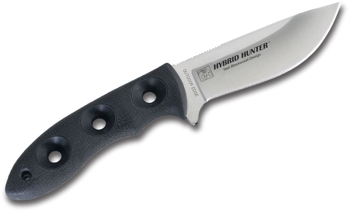 Outdoor Edge Hybrid Hunter 4″ Fixed Blade Knife w/Sheath #HH-20N