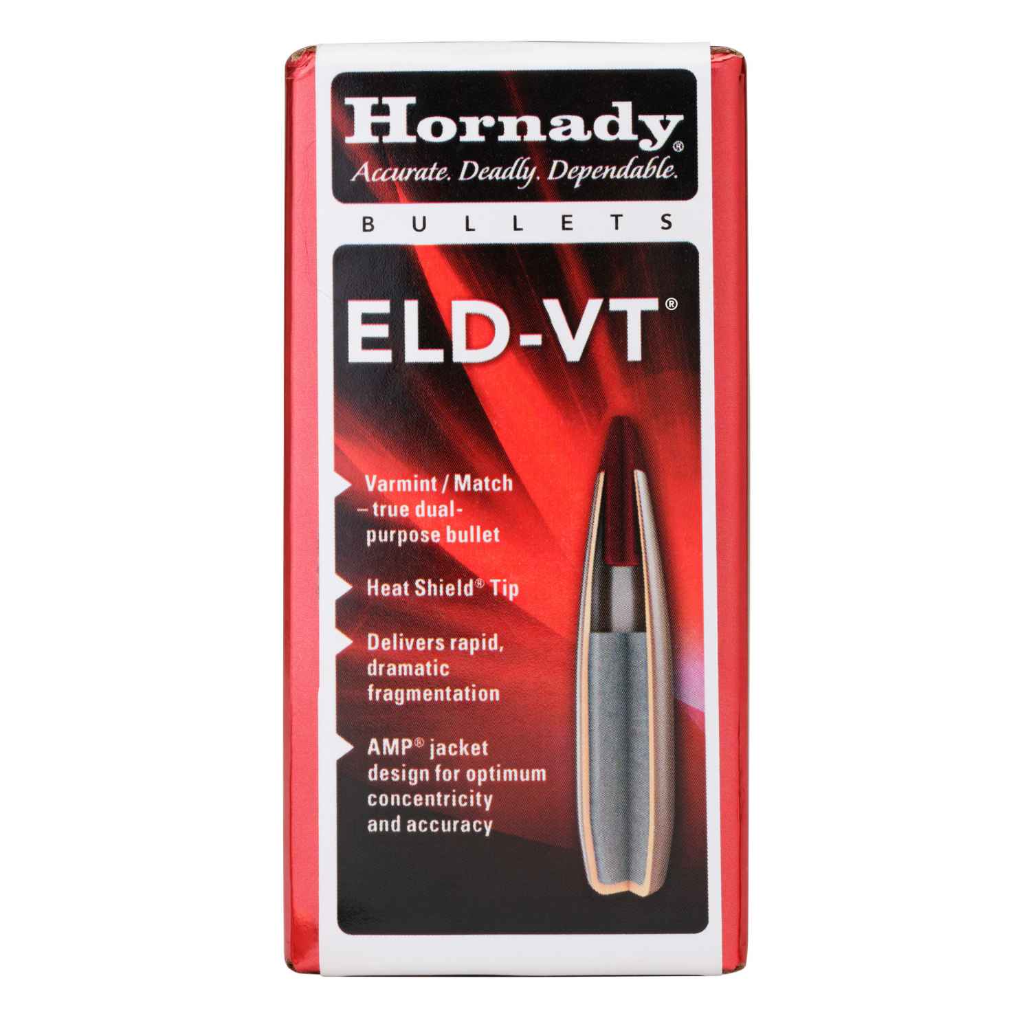 HORNADY ELD-VT, .257 DIAMETER, 25 CALIBER, 95 GRAIN, 100 COUNT