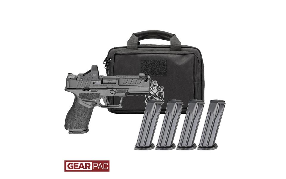 Springfield Hellcat Pro OSP Optic Ready Pistol HCP9379BOSPCACOMPPAC, 9mm, 3.8in, Black Polymer Grips, 10 Rds