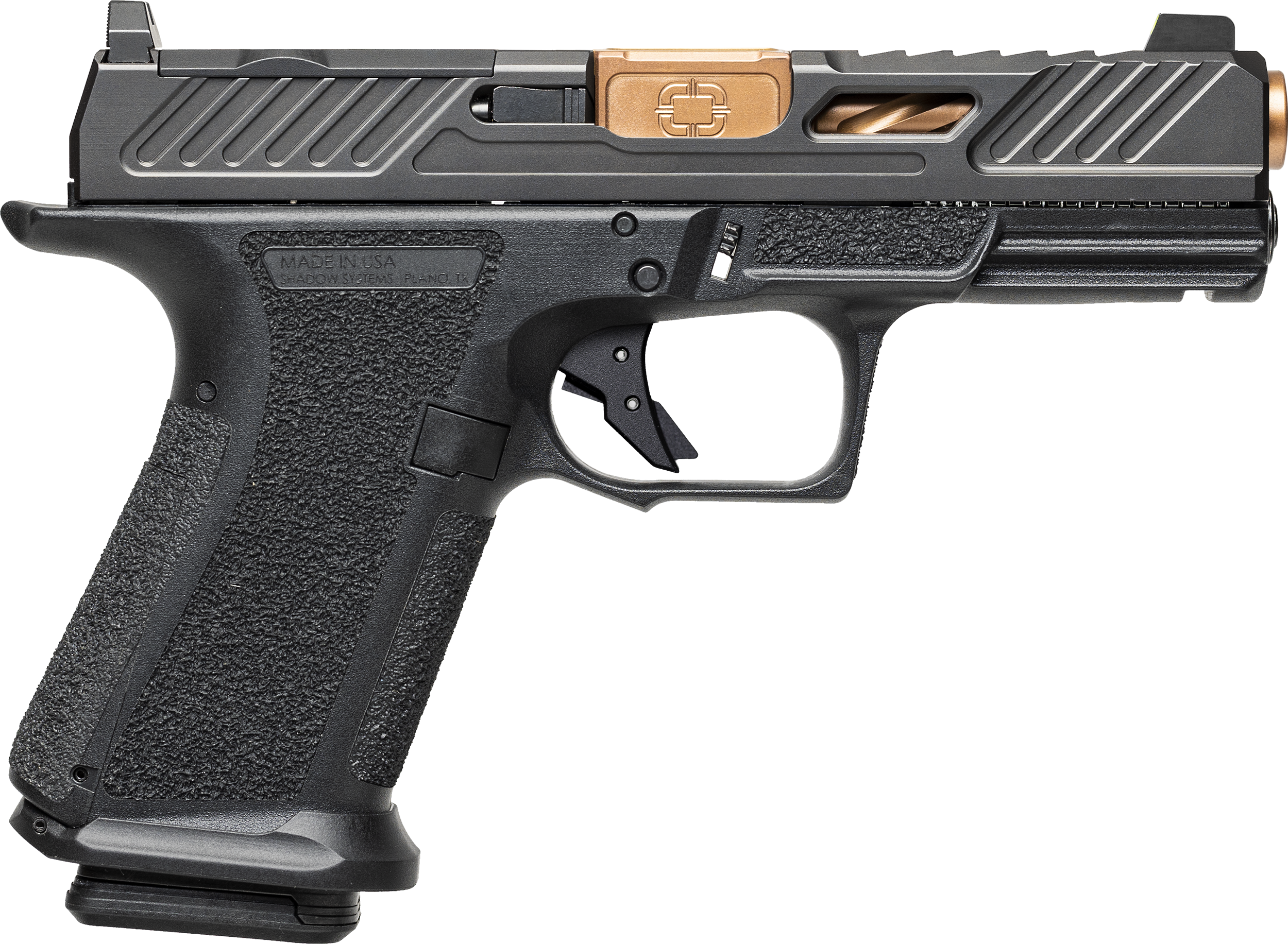 Shadow Systems MR920 Elite Optic Ready Pistol SS-1039-CA, 9mm, 4.5in, Black Frame Grips, 10 Rds