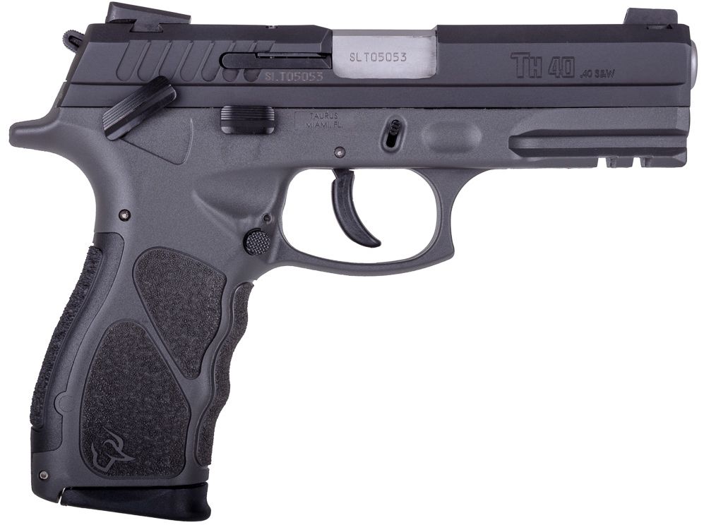 Taurus TH40 Pistol 1-TH40041G, 40 S&W, 4.27in, Gray Polymer Grips, 15 Rds