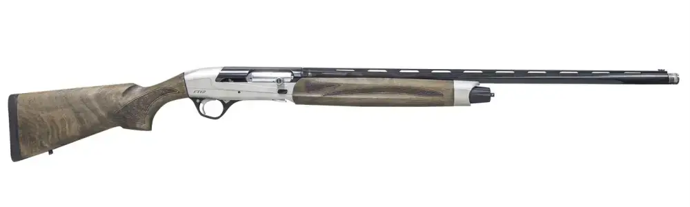Legacy Sports Pointer Field Tek 912 Semi-Auto Shotgun REXPFT12WS, 12 Gauge, 28", 3" Chmbr, Silver Metal Finish, Turkish Walnut Stock, 5+1