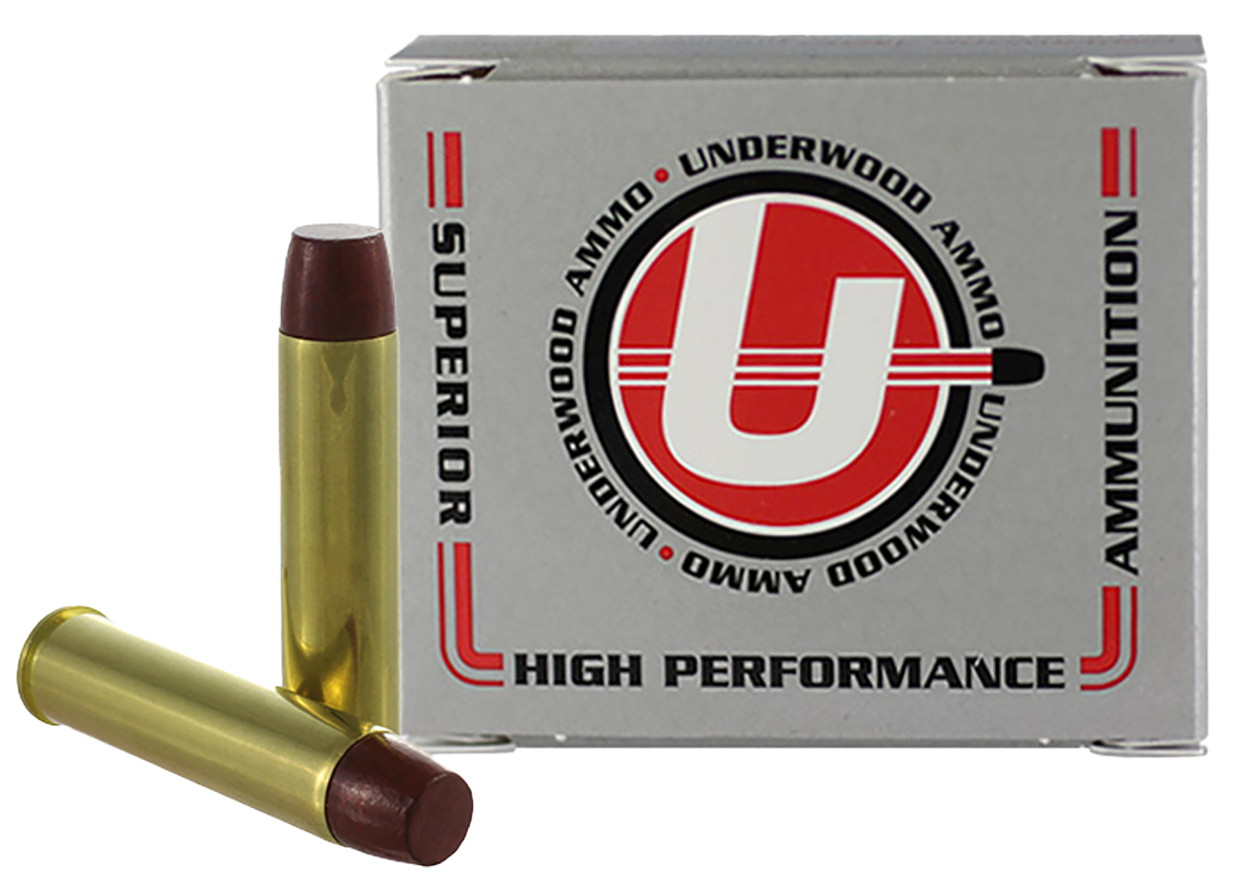 UnderwoodPistol Ammunition UA726, 460 S&W Mag, Hard Cast Long Wide Nose, 360GR, 2886 FT LBS fps, 20 Rd/bx