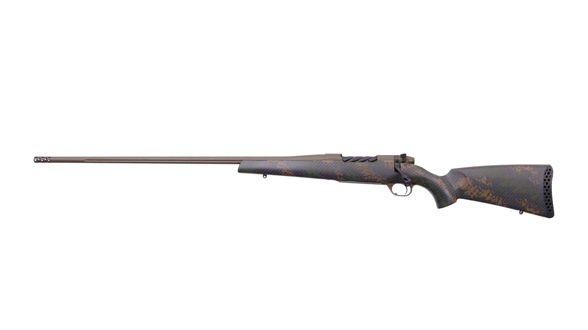 Weatherby Mark V Backcountry 2.0 Left-Hand Rifle MBC20N257WL8B, 257 Weatherby Mag, 26", Carbon Fiber Green & Brown Stock, 3 Rds