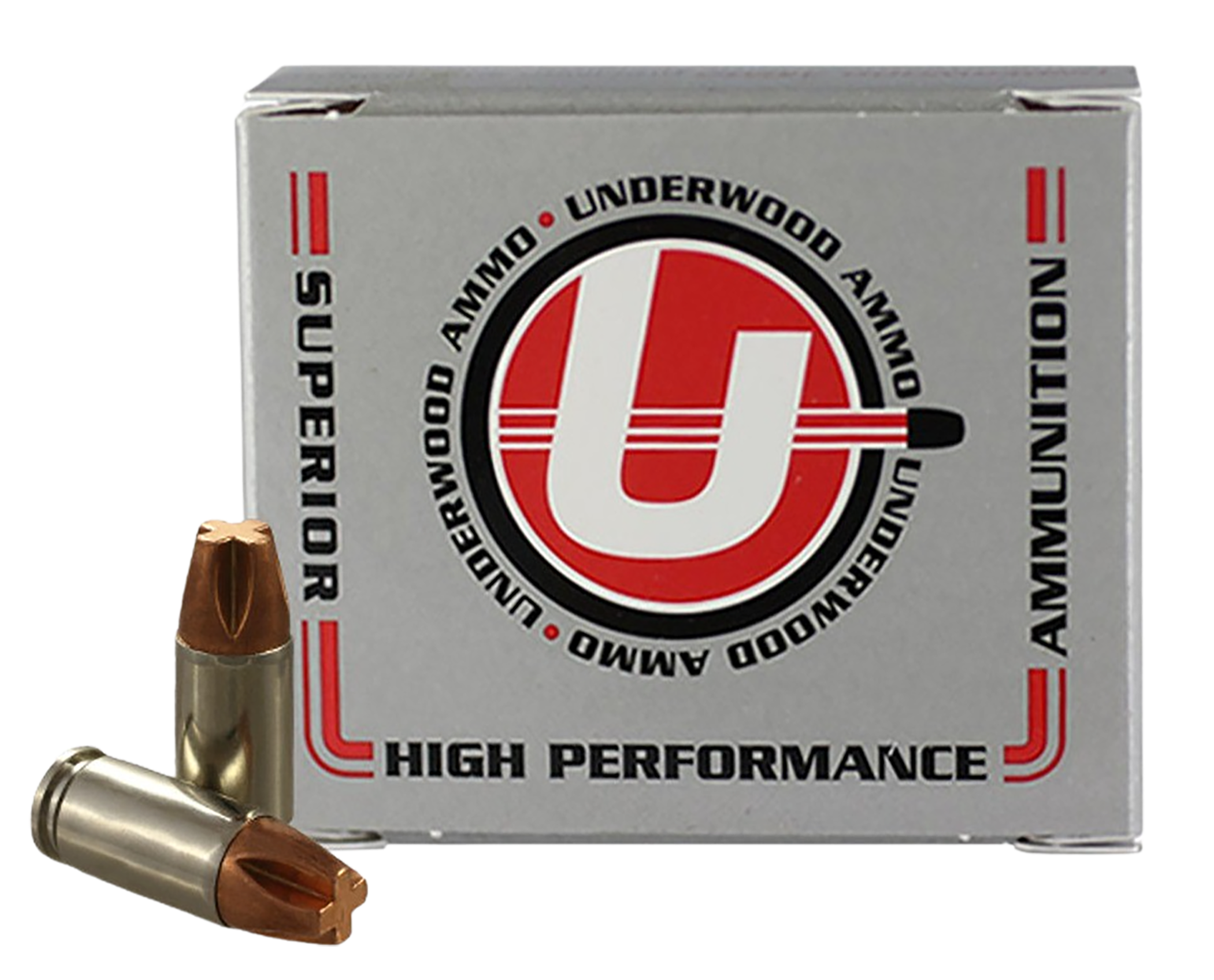 UnderwoodPistol Ammunition UA822, 9mm, Solid Monolithic, 115GR, 1250fps, 20 Rd/bx