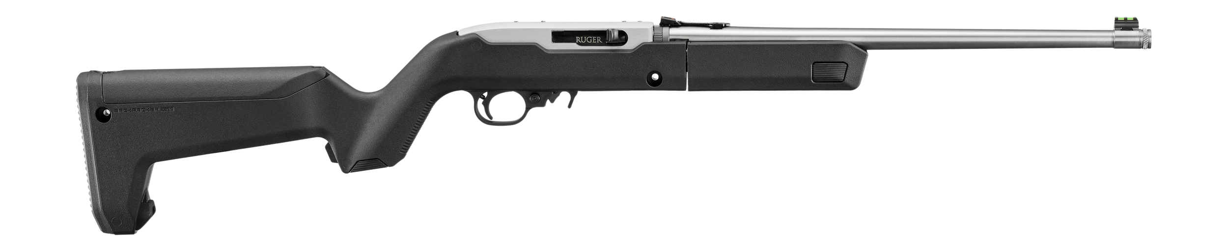 Ruger 10/22 Takedown Rifle 32020, 22 Long Rifle, 16.4", Magpul X-22 Backpacker Stock, Satin Stainless Finish, Threaded, 10 Rds