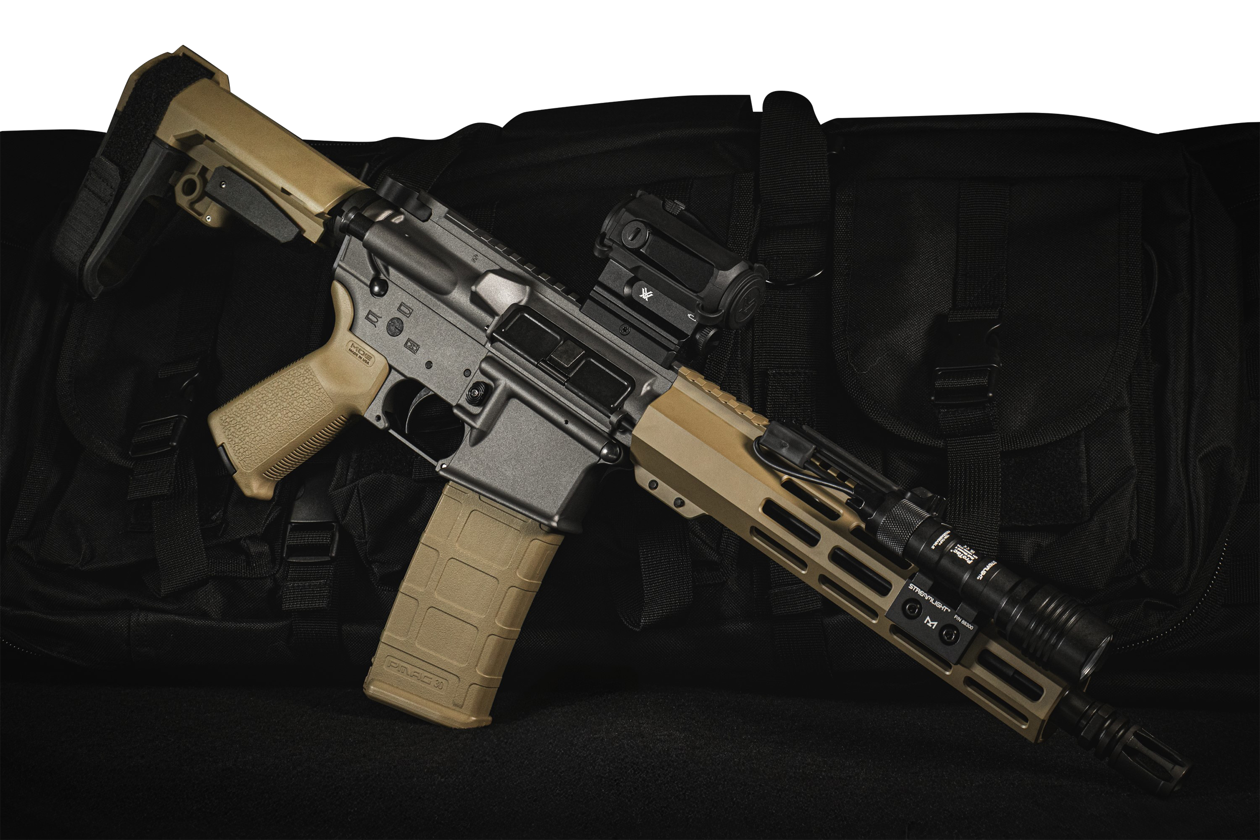 Shark Coast Tactical Tumbleweed Pistol Bundle SCC04427TWB-P, 5.56 NATO, 10", Magpul SL-K Brace, w/Vortex & Streamlight, 30 Rds