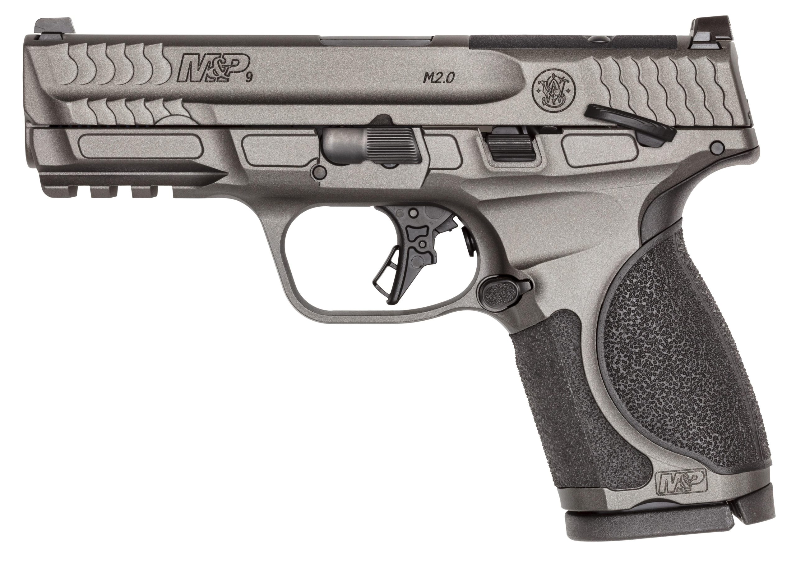 Smith and Wesson M&P9 M2.0 Metal Compact OR Optic Ready Pistol 14279, 9mm, 4.25in, Interchangeable Palmswell Grips, 10 Rds