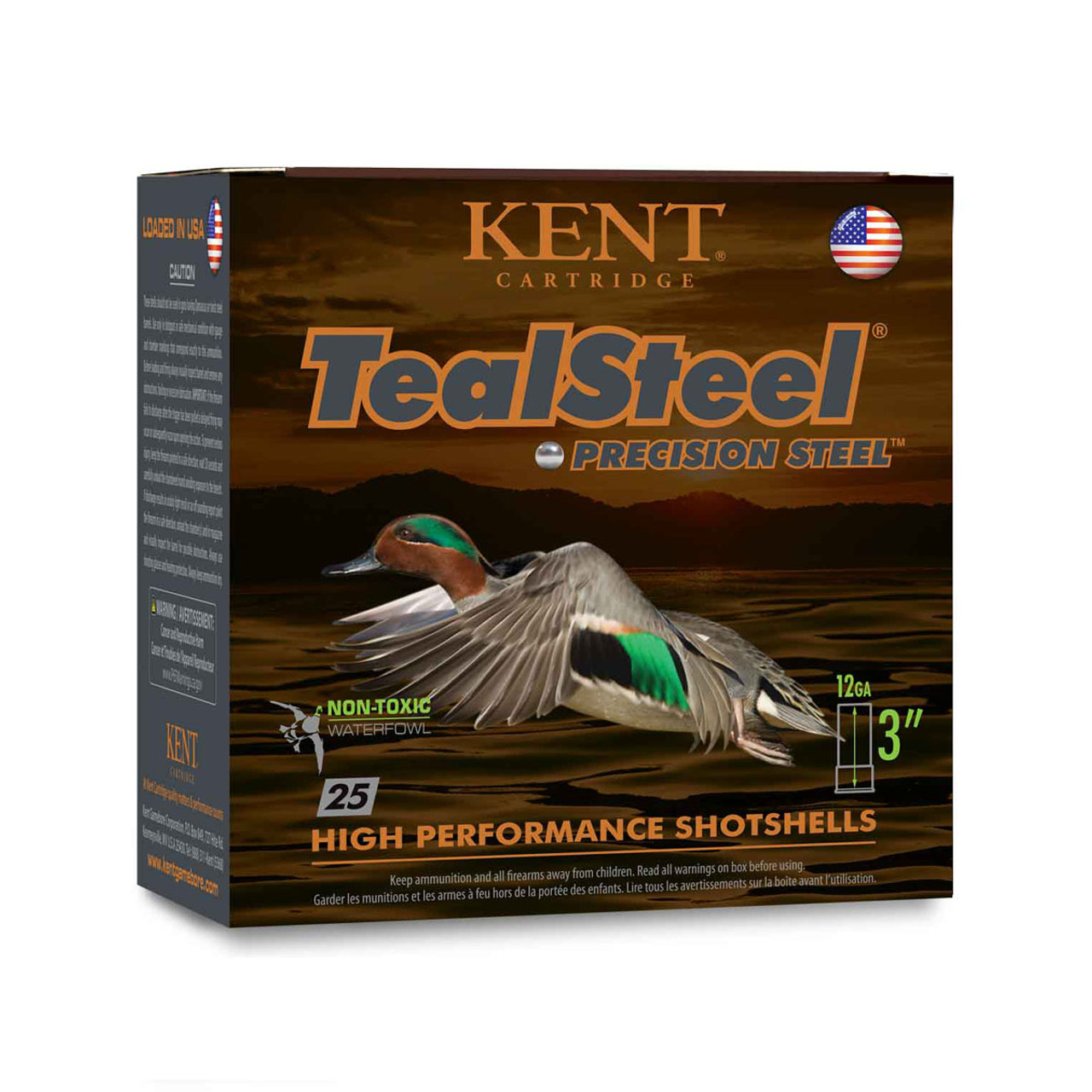 Kent Tealsteel 12ga 2 3/4″ 1 1/4 6 Shot #KTS1236-6 250rd Case