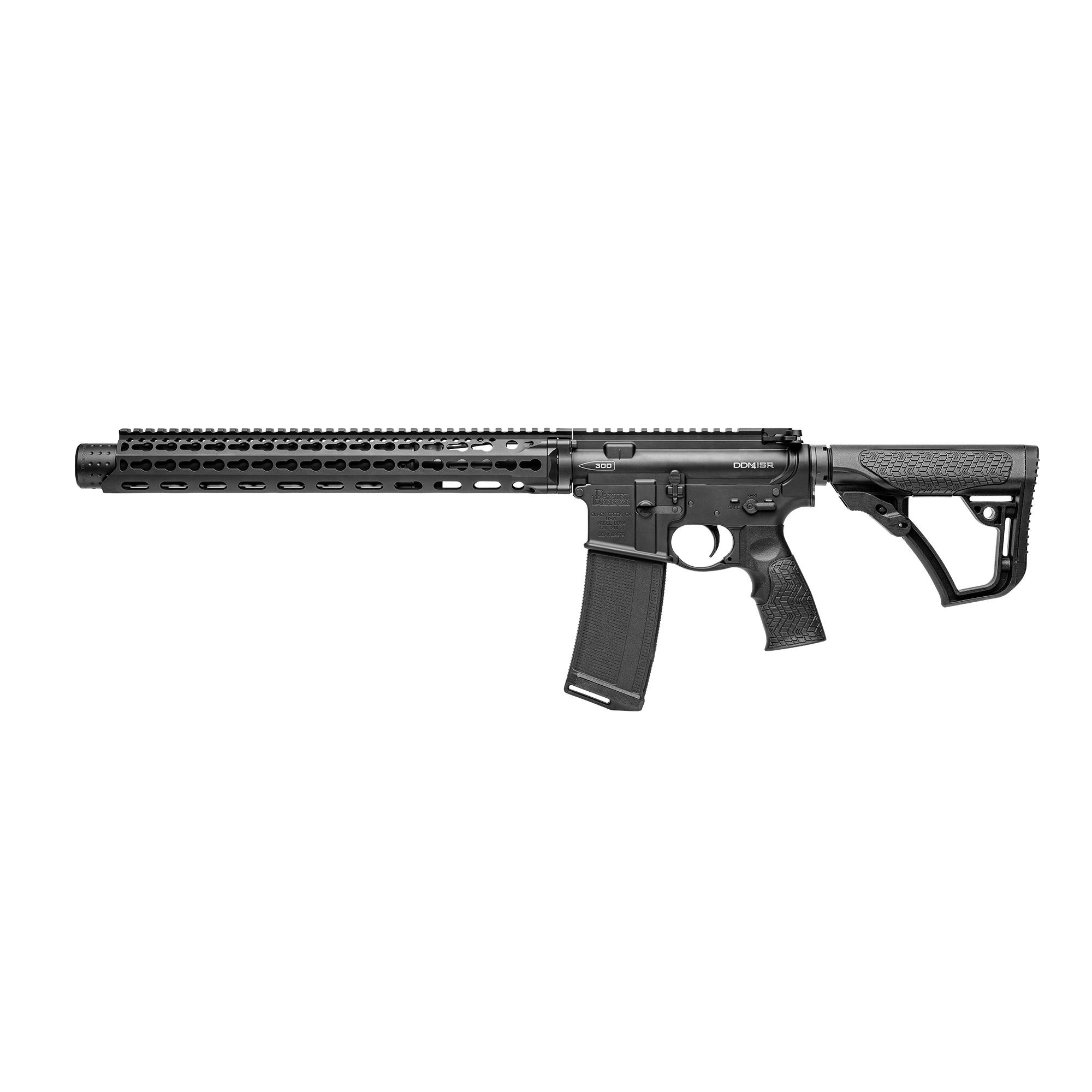 Daniel Defense DDM4 ISR Rifle 02-103-02041, 300 Blackout, 16", DD Collaps Stock, Matte Black Finish, Integrally Suppressed,32 Rd