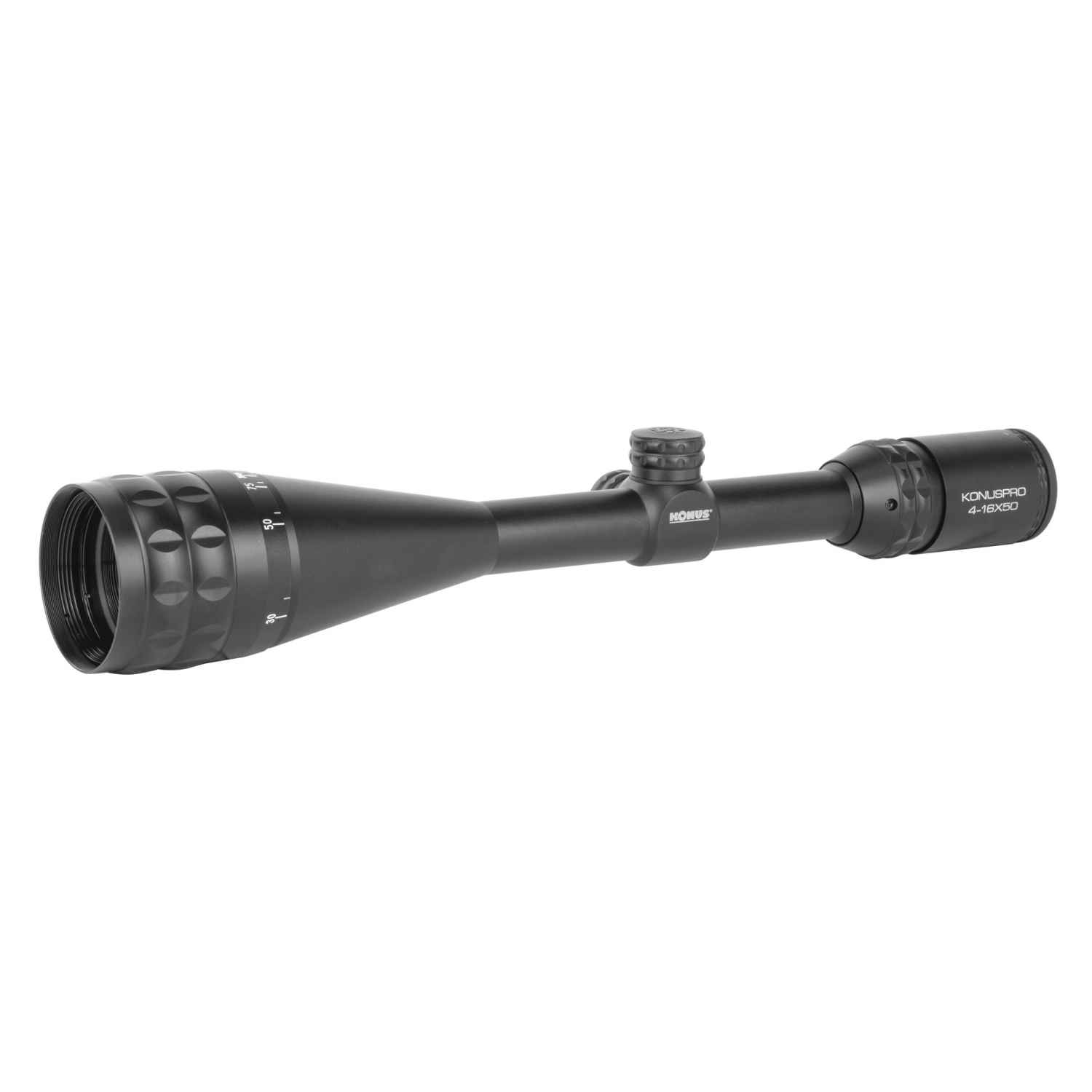 KONUS KONUSPRO RIFLE SCOPE, 4-16X 50, 1", ETCHED 650 YARD BALLISTIC RETICLE, MATTE FINISH