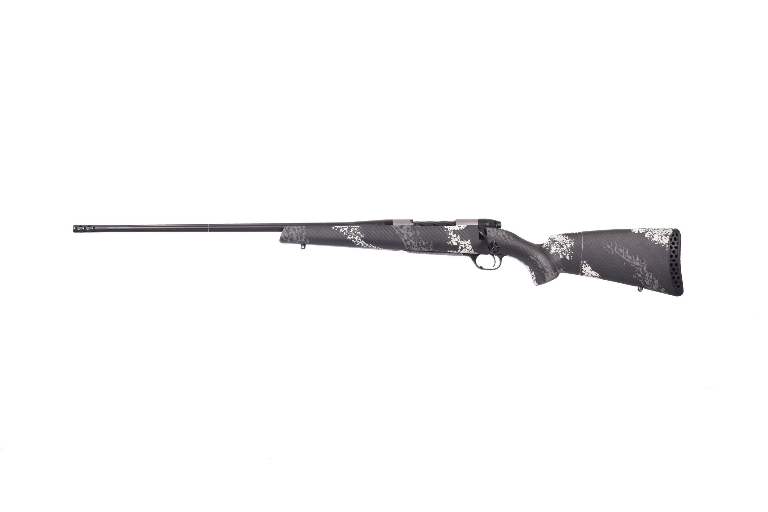 Weatherby Mark V Backcountry Ti 2.0 Left-Hand Rifle MBT20N308NL4B, 308 Win, 22", Grey/white Carbon Fiber Camo Stock, 5 Rds