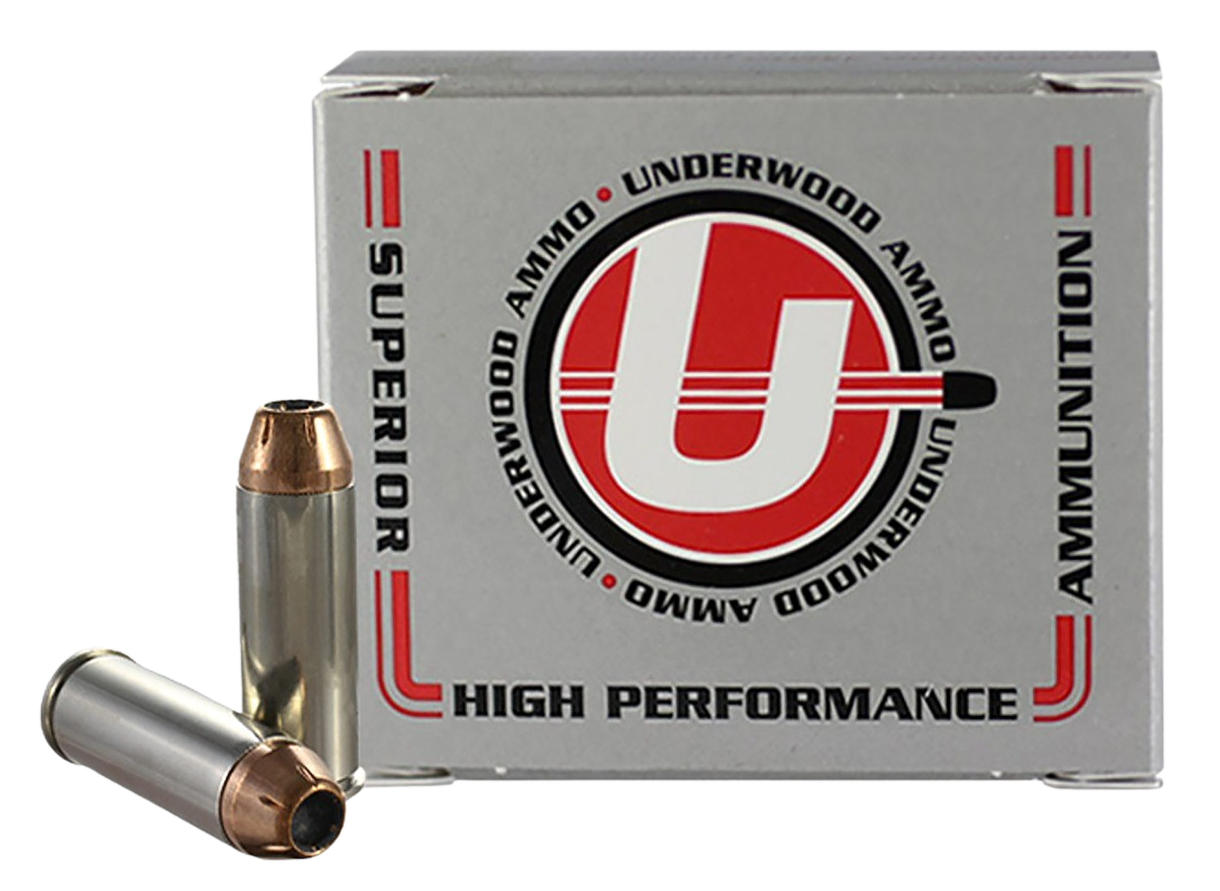 UnderwoodPistol Ammunition UA434, 45 Long Colt, Jacketed Hollow Point (JHP), 250GR, 1400fps, 20 Rd/bx
