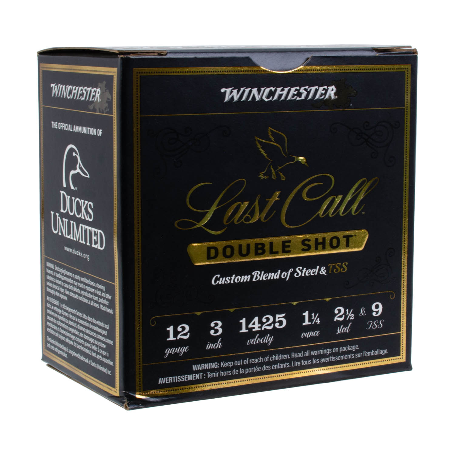 Winchester Last Call Double Shot 12ga. 3" 1-1/4oz. #2.5 Steel & #9 TSS Shot, 25 Round Box