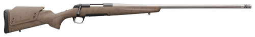 Browning X-Bolt Western Hunter Long Range 300 PRC, 26" Barrel, Matte Blued Spider Webbed, Flat Dark Earth Cerakote, 3rd
