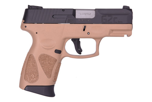 Taurus G2C 9mm, 3.25" Barrel, Adjustable Sights, FDE/Black, 12rd