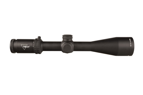 Trijicon Tenmile 6-24x50 2nd Focal Plane, Green LED Dot, MRAD Ranging, 30mm Tube, Matte Black, Low Capped Adjusters
