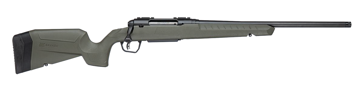 Savage Axis 2 Rifle 33111, 5.56 NATO, 20", OD Green Synthetic Stock, 4 Rds