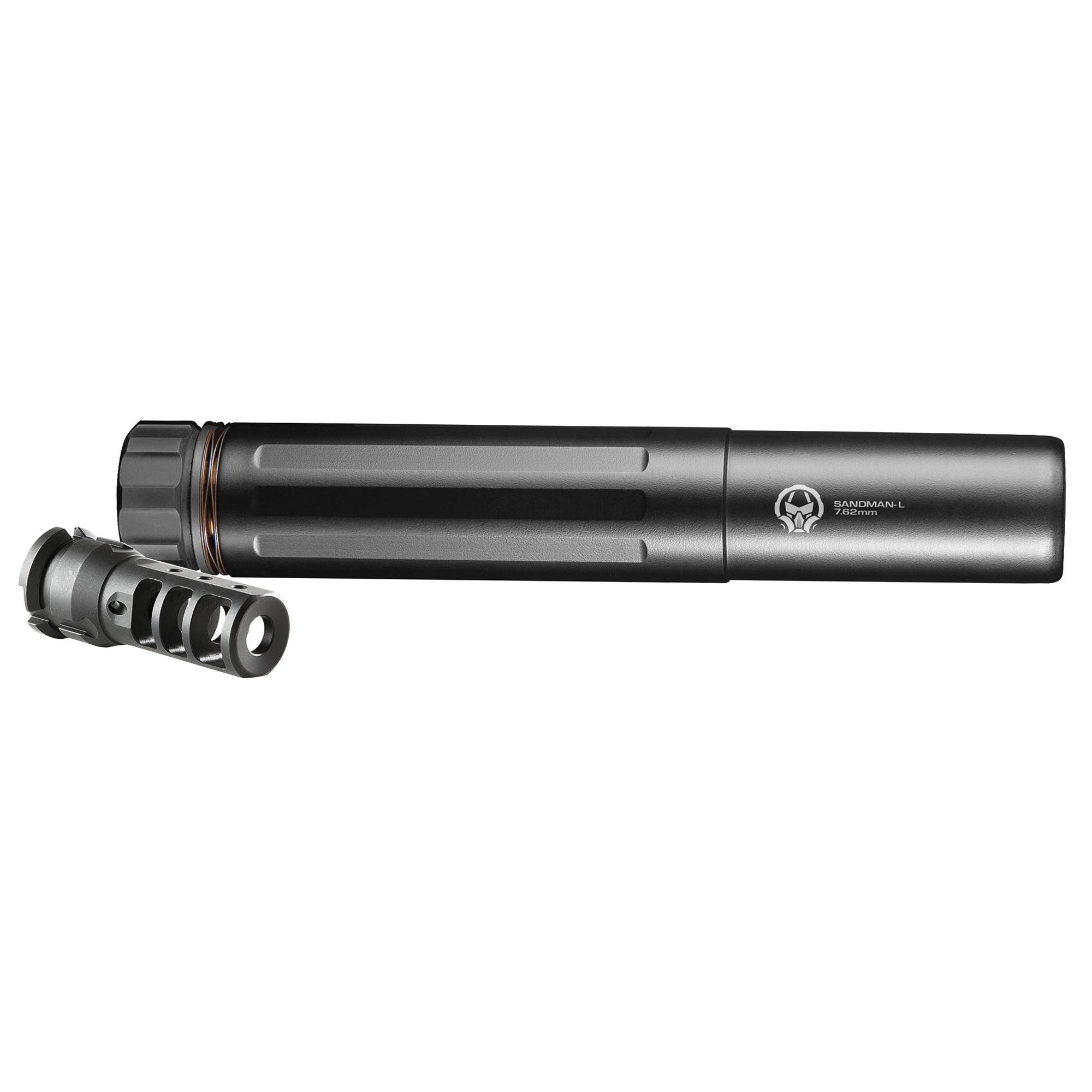 Dead Air Sandman LKeyMo Black Suppressor 30 Cal. W/ 5/8X24 KeyMo Muzzle Brake