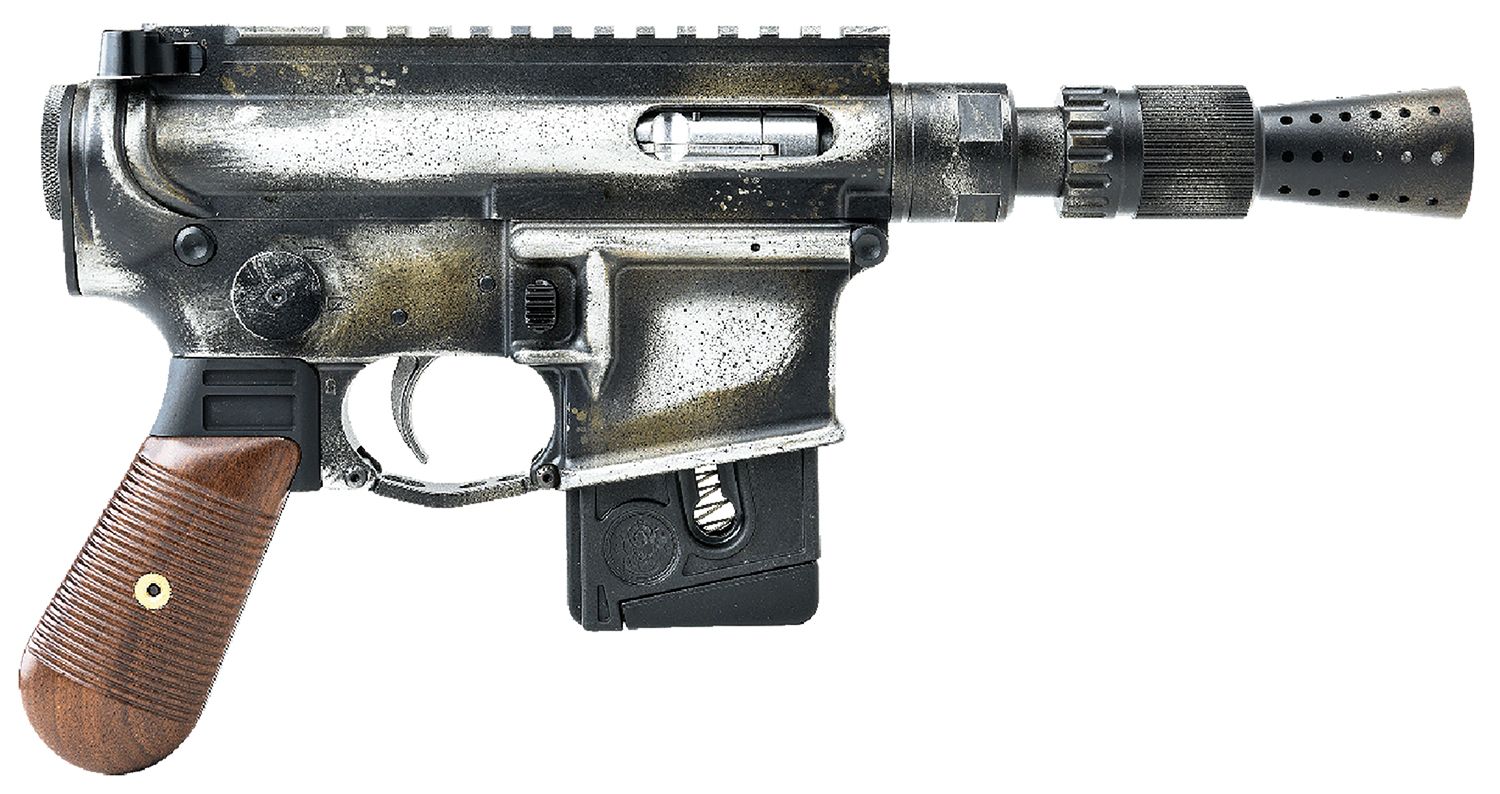 Battle Development Solo Blaster Optic Ready Pistol BAD-SOLO-BLASTER, 22 LR, 5.38in, Wood Grips, 3-Tone Battle Worn Finish, 10 Rds