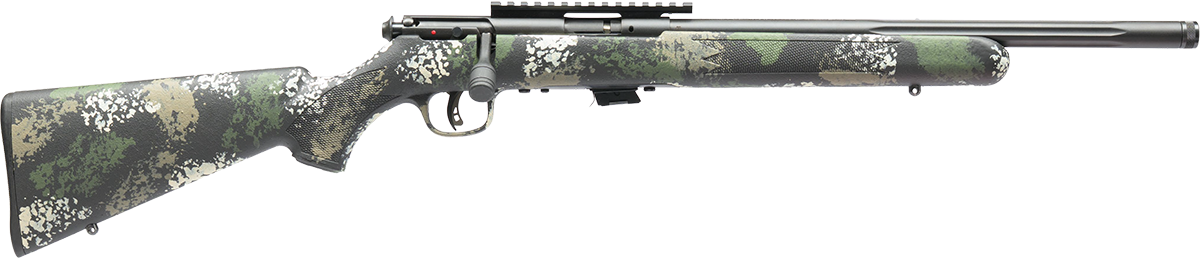 Savage Mark II FV-SR Bolt Action Rifle 28905, 22 Long Rifle, 16.5 in Threaded, Forest Camo Stock, Black Finish, 5 Rd