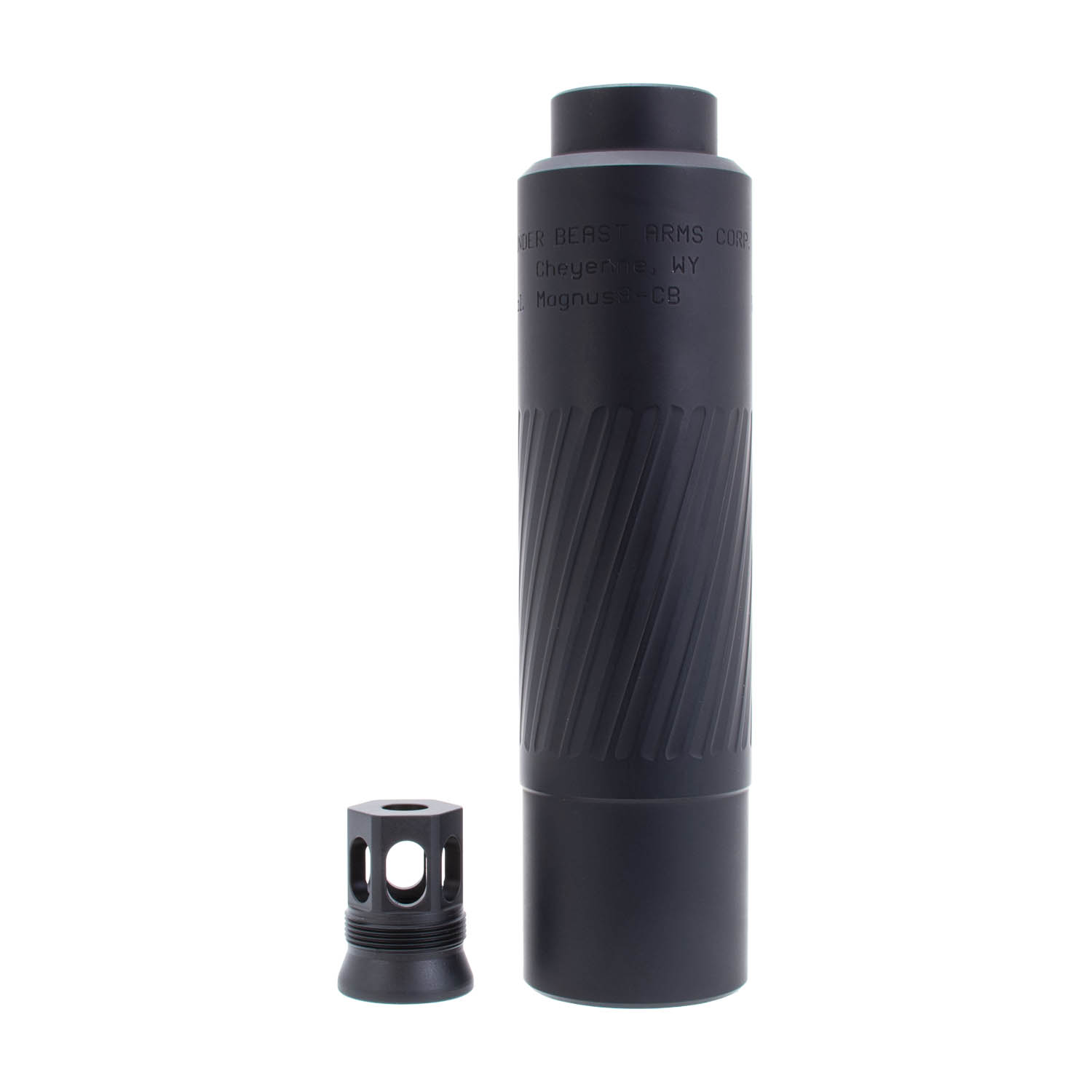 Thunder Beast Arms Magnus S Suppressor, 30 cal., Compact Brake, Black