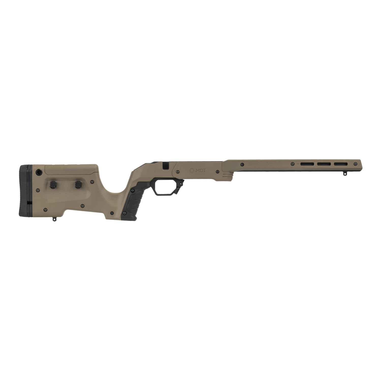 MDT XRS, RIFLE CHASSIS, MATTE FINISH, FLAT DARK EARTH, FITS HOWA 1500 SHORT ACTION