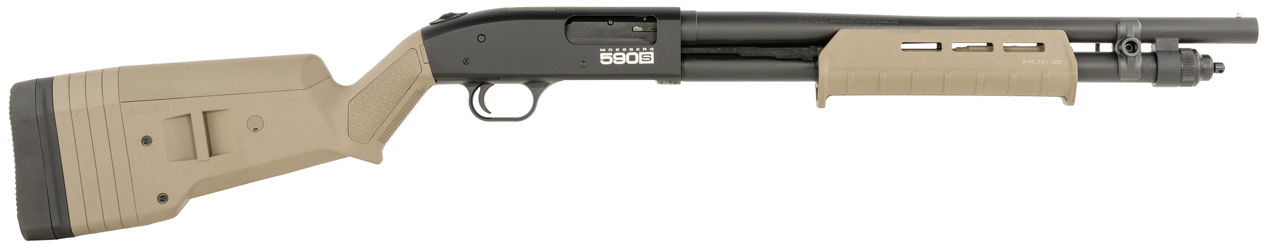 Mossberg 590S Pump Shotgun 51608, 12 Gauge, 18.50", 3" Chmbr, Synthetic Stock, 9 Rds