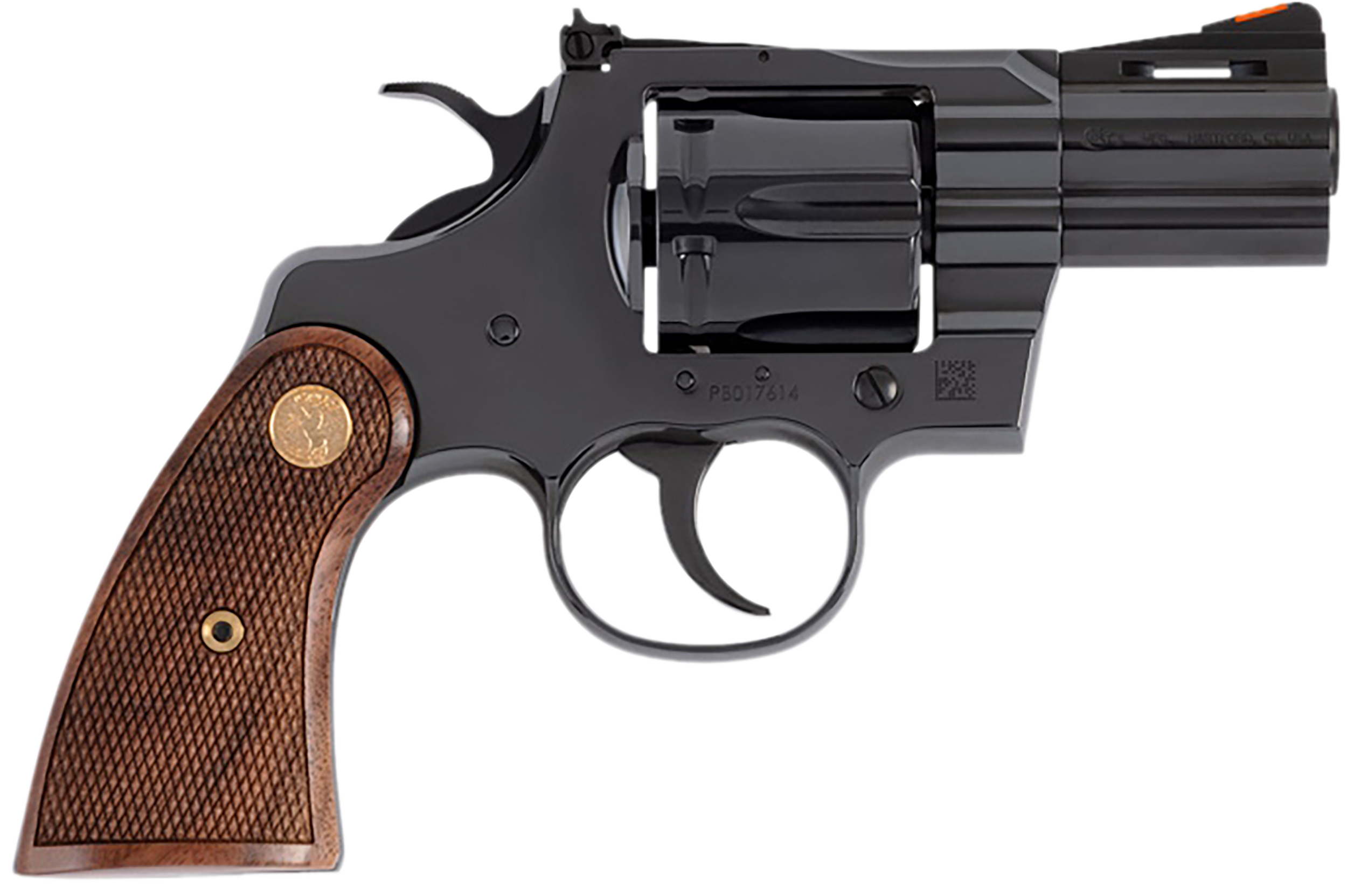 Colt Python Revolver PYTHONBP2WTS, 357 Mag, 2.50in, Wood Grips, Carbon Steel Frame Finish, 6 Rds