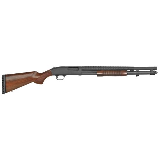 Mossberg 590 Retrograde 12ga 20″ Barrel Walnut Stock #52150
