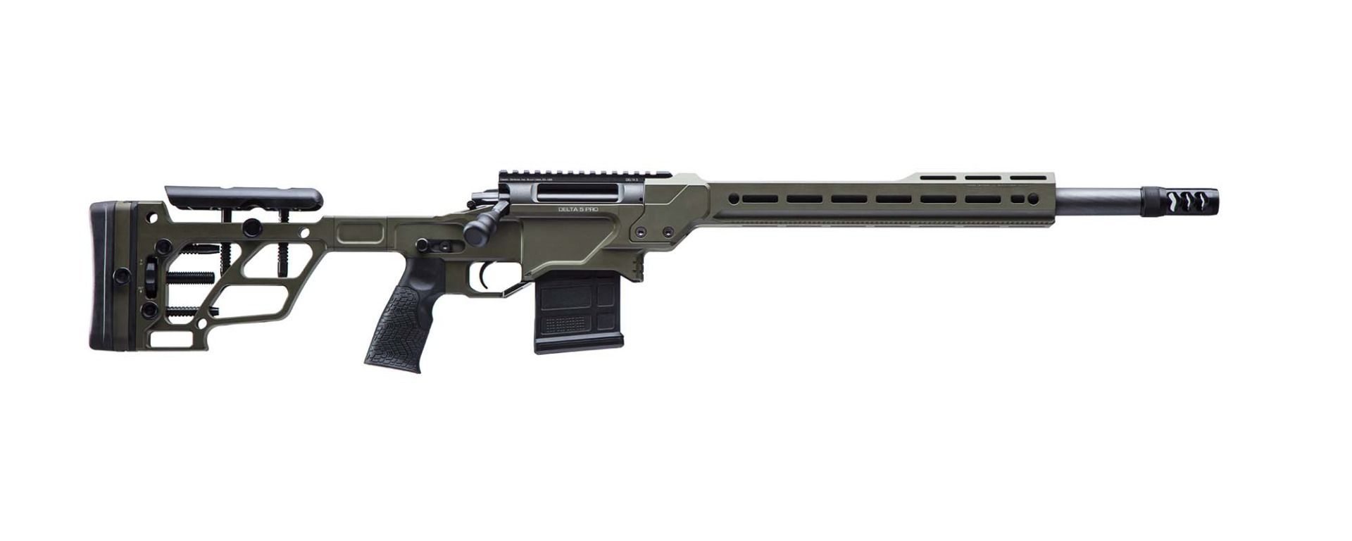Daniel Defense DELTA 5 PRO Rifle 42-159-05238, 6.5 Creedmoor, 18", Aluminum Chassis Stock, OD Green Finish, 10 Rds