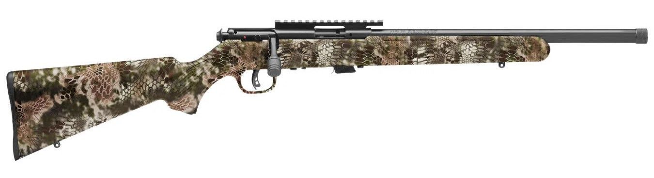 Savage 93R17 FV-SR Bolt-Action Rifle 96689, 17 HMR, 16.5", Kryptek Camo Stock, 5 Rds