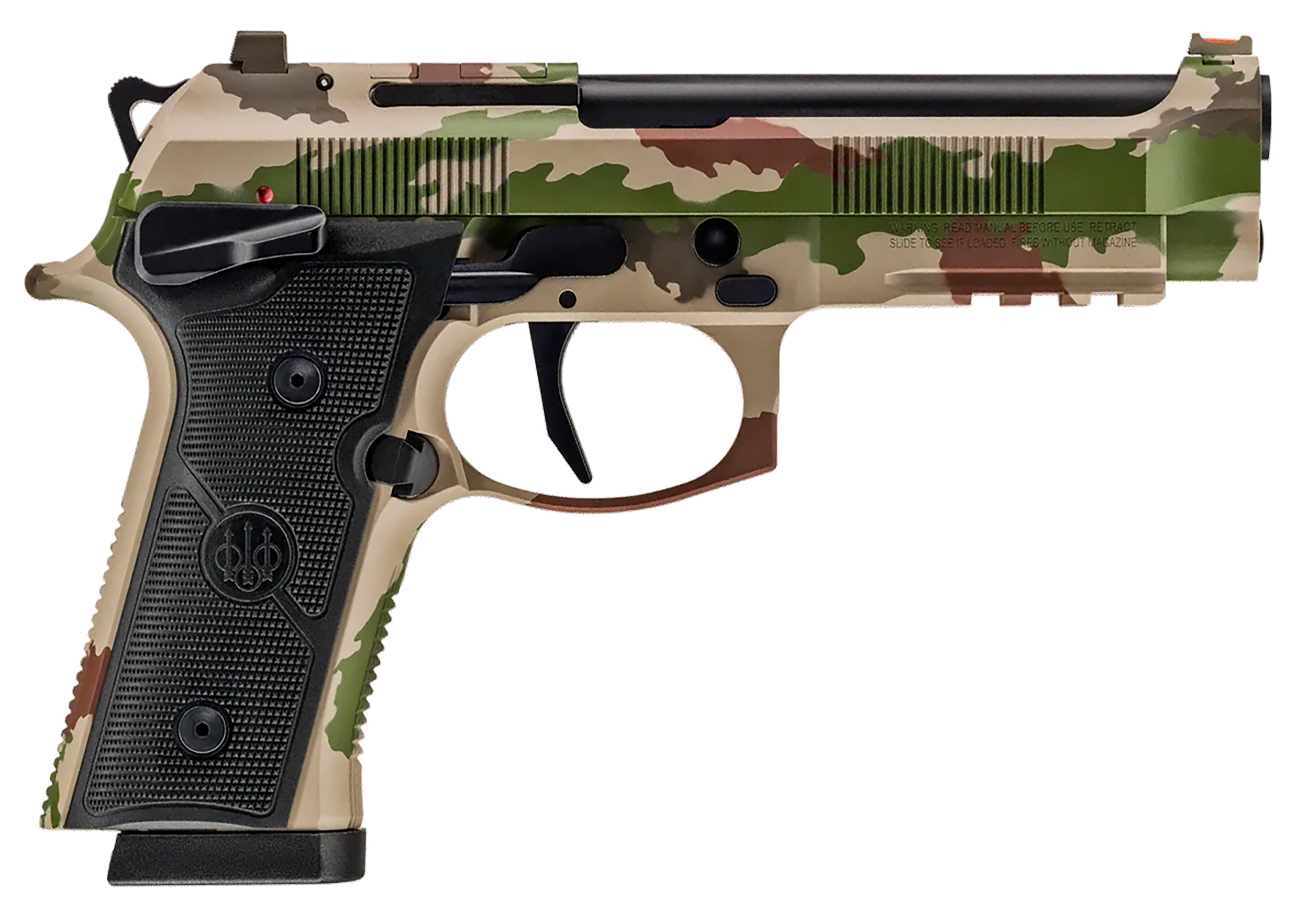 Beretta 92Xi Combat Series Pistol SPEC0742A10, 9mm, 4.7in, Textured Black Polymer Grips, 10 Rds