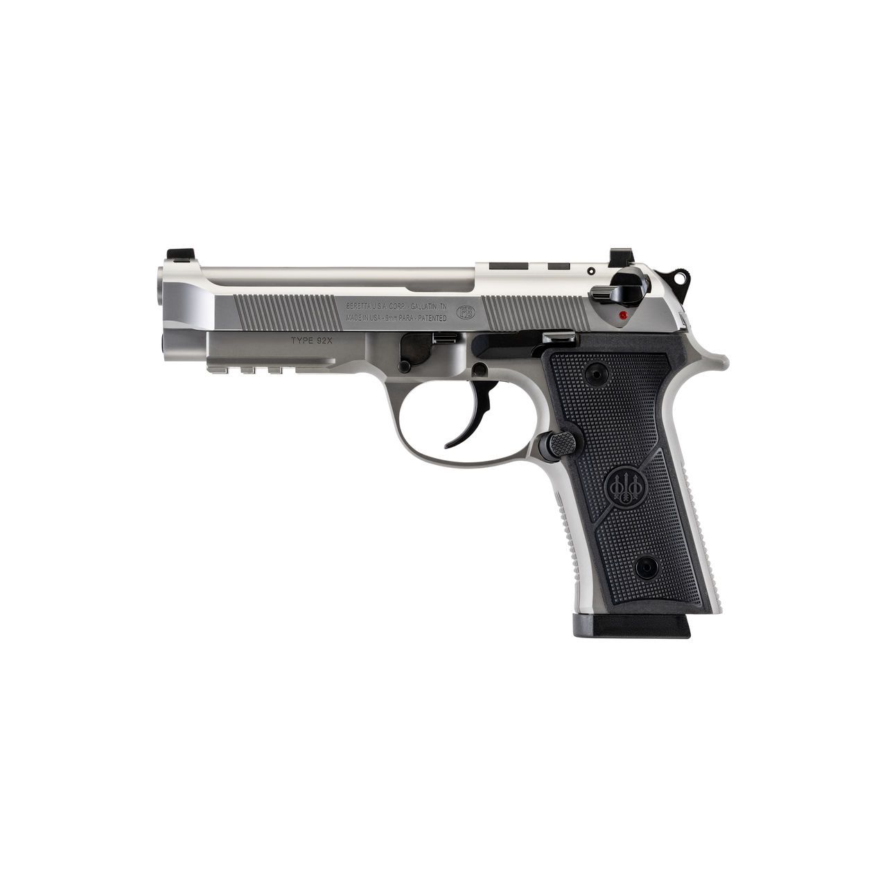Beretta 92X RDO Pistol J92FR910INX, 9mm, 4.7in, Textured Black Polymer Grips, 10 Rds
