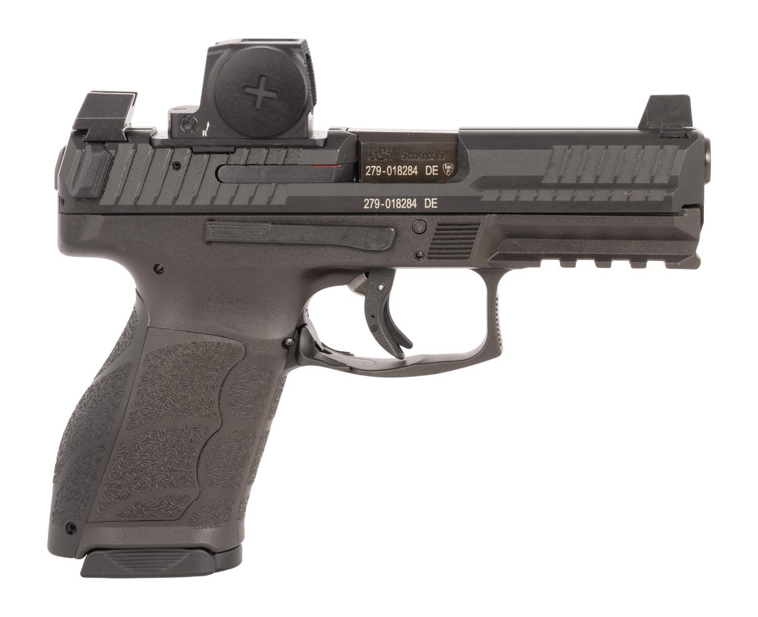 Heckler & Koch VP9A1 K, Compact Pistol 81001348, 9mm, 4.09", Polymer Grip, Black Finish, Night Sights, w/Vortex CCW RDS, 15+1,