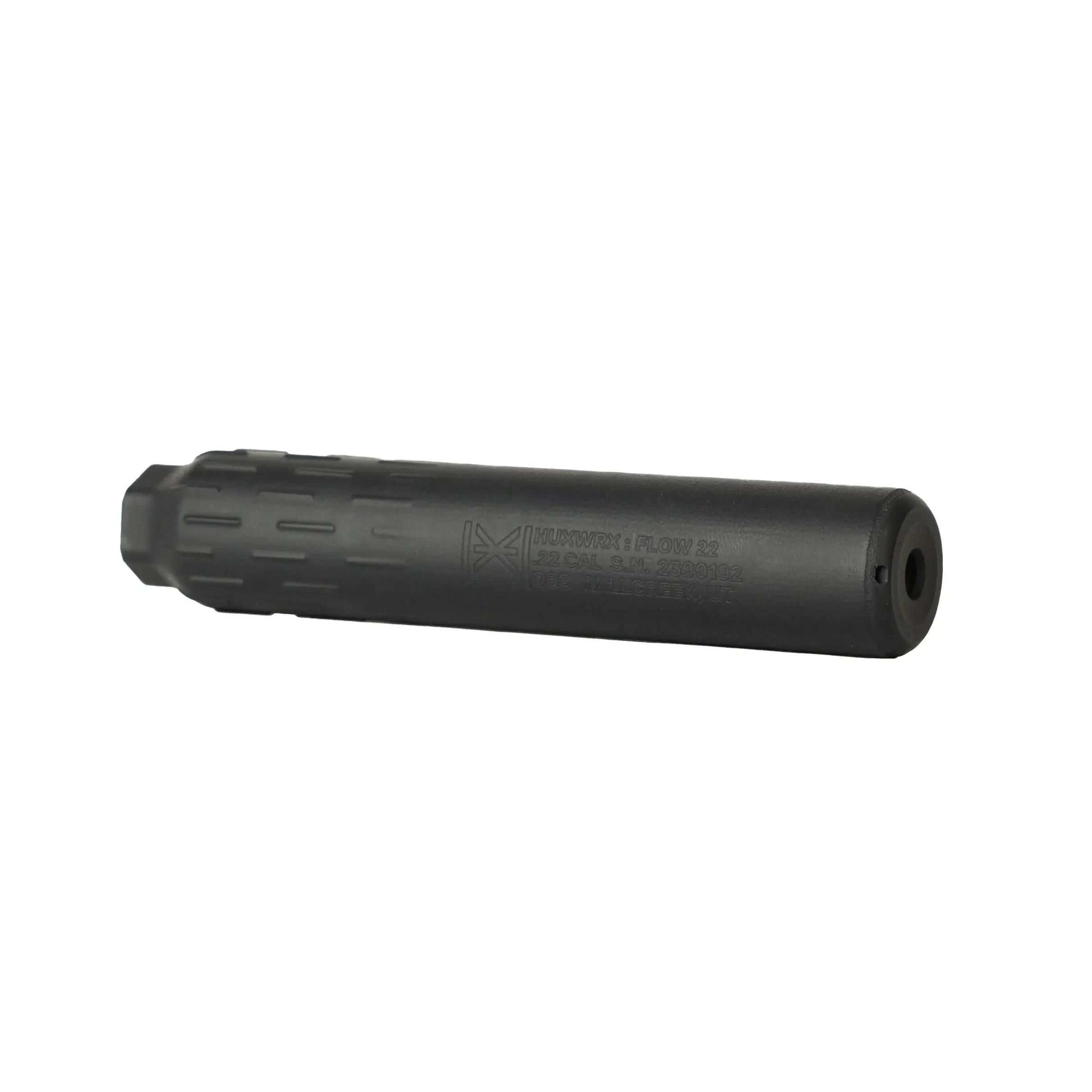HUXWRX Flow 22 Ti Flow-Through Titanium 22 Cal Suppressor Direct Thread