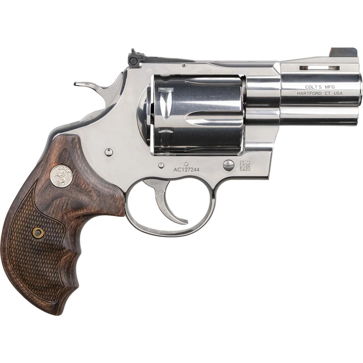 Colt Anaconda Revolver ANACONDA-RSP2TS, 44 Rem Mag, 2.5", Walnut Grips, Stainless Finish, 6 Rds