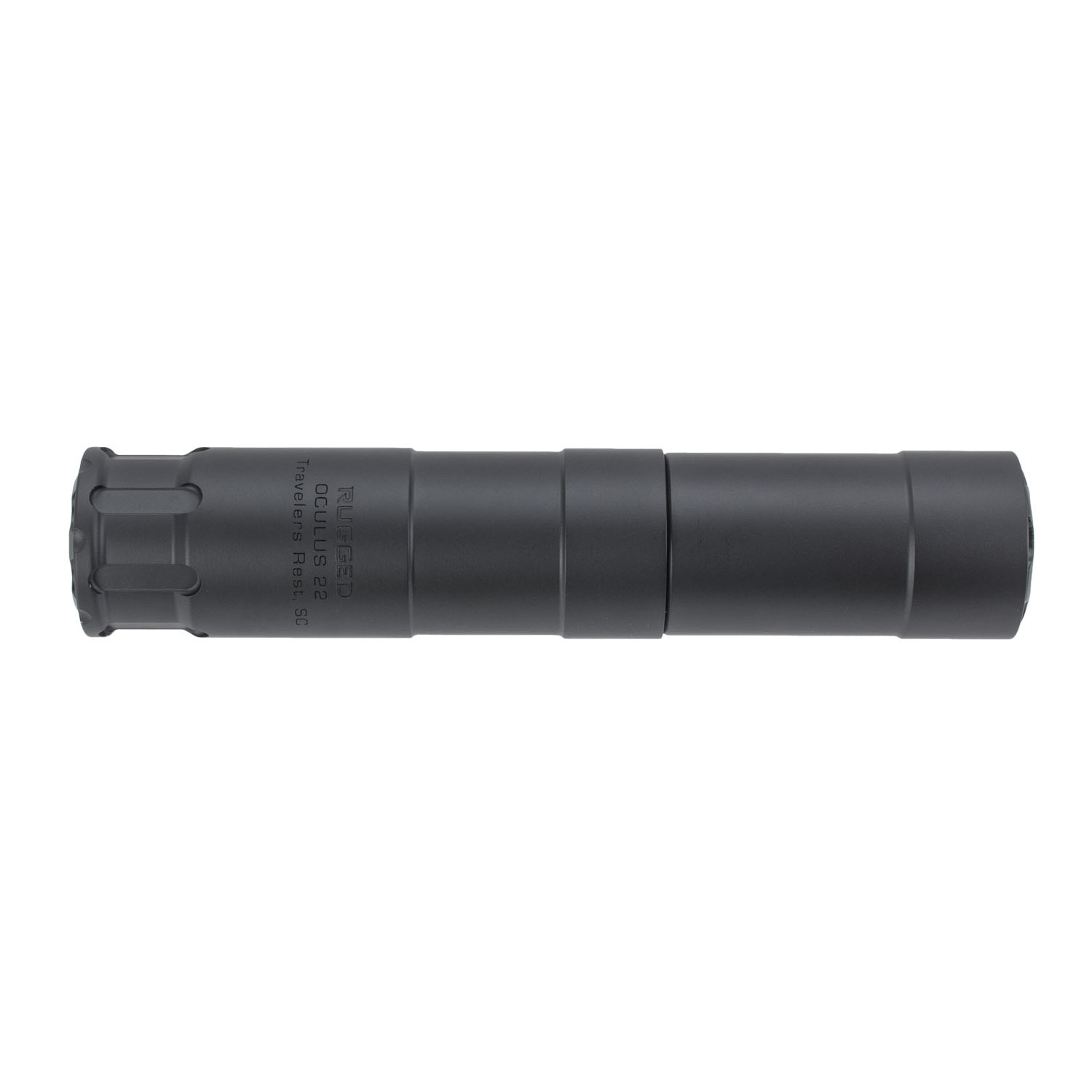 Rugged Suppressors Oculus22, Modular Rimfire Direct Thread Suppressor, 1/2-28 Threads, Black