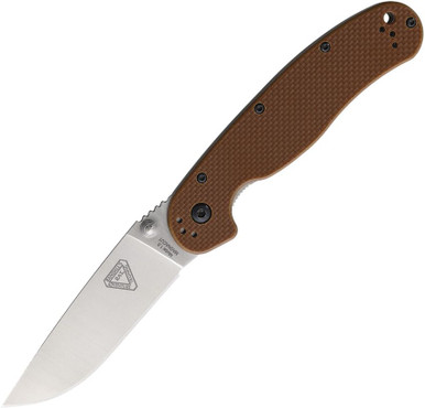Ontario Knives RAT 1.5 Linerlock MagnaCut Brown G10 Folding Knife - ON8883