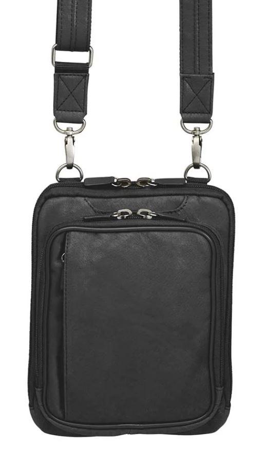 Gun Tote'n Mamas Crossbody Shoulder Pouch Concealed Carry Bag Leather GTM-99BK